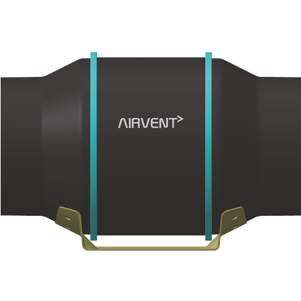 Airvent EC Inline Fan Variable Speed 150mm 70W Ductlab Australia